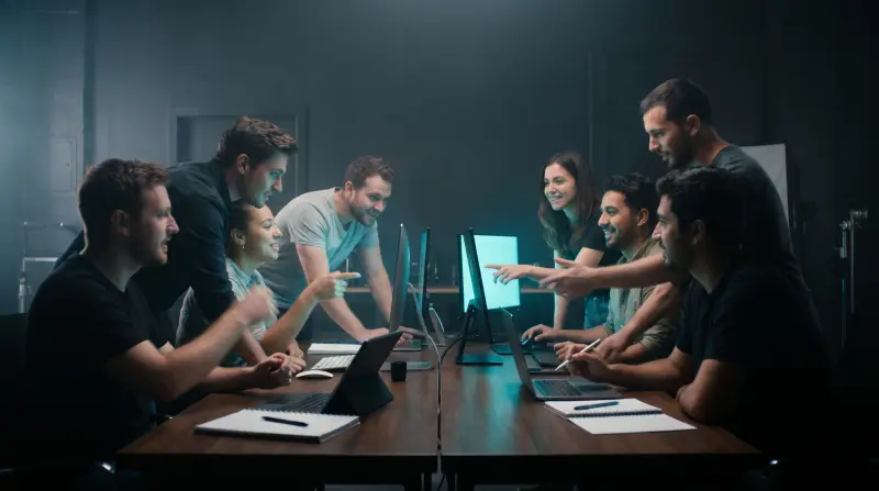 The Media Group team at work